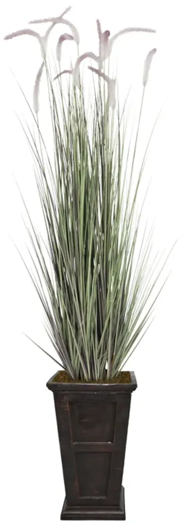 Faux Foxtail Grass 60” | Purple and White topped | Vintage Home