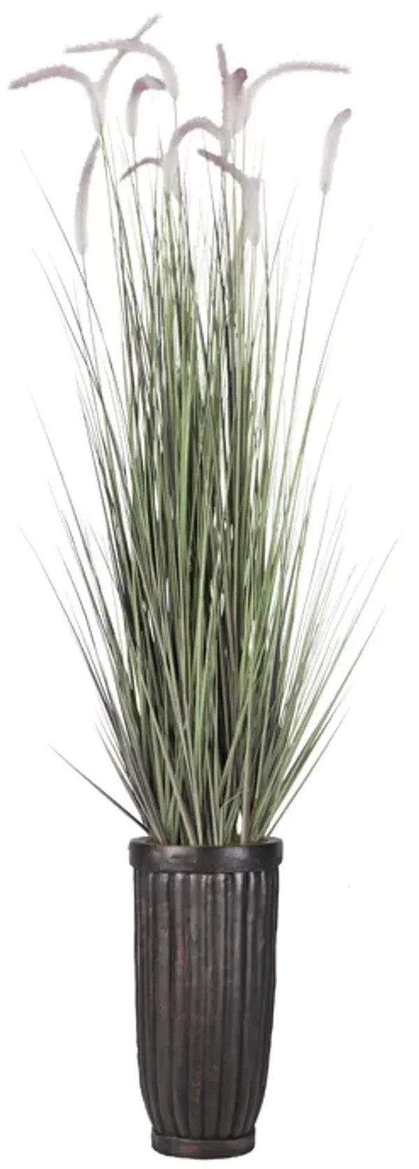 Faux Foxtail Grass 60” | Purple and White topped | Vintage Home