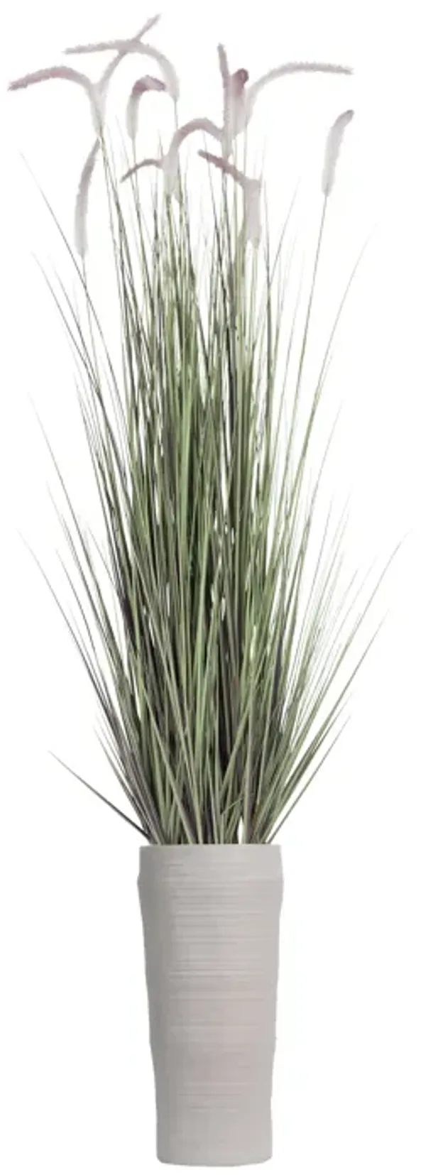 Faux Foxtail Grass 60” | Purple and White topped | Vintage Home