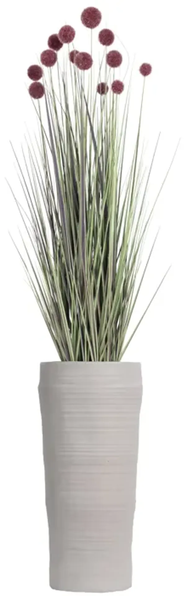 48" Artificial Faux Red PomPom Grass | Home Decor By Vintage Home