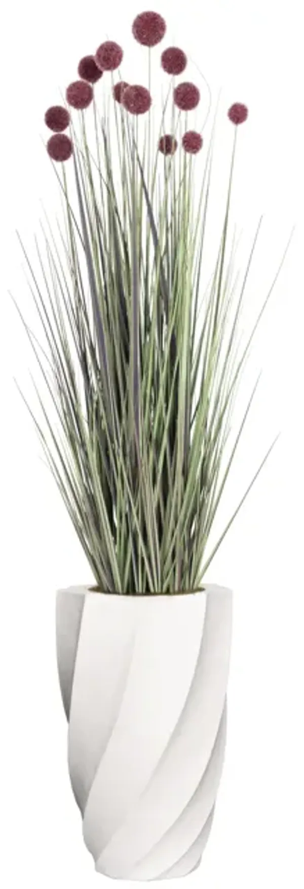 48" Artificial Faux Red PomPom Grass | Home Decor By Vintage Home