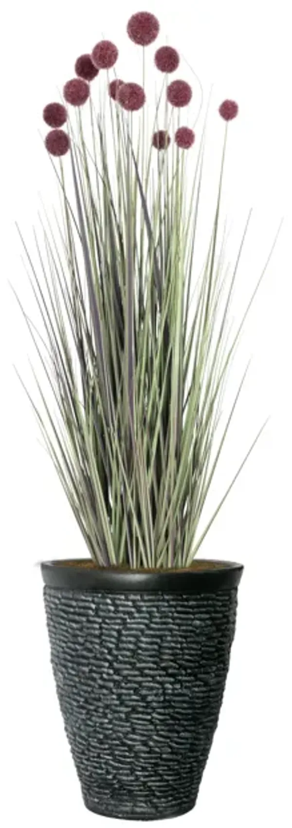 48" Artificial Faux Red PomPom Grass | Home Decor By Vintage Home