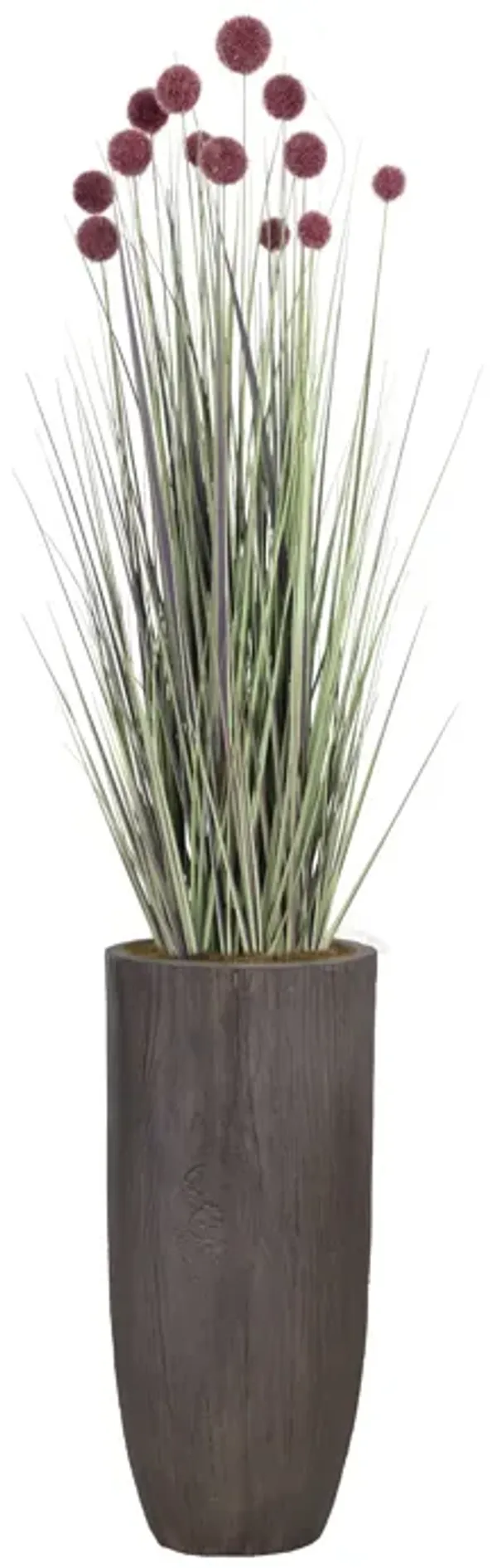 48" Artificial Faux Red PomPom Grass | Home Decor By Vintage Home