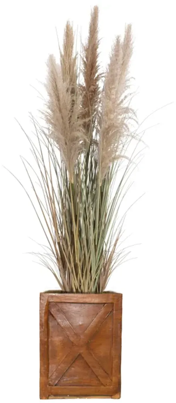 60" Tall Faux Beige Pampas Grass | Vintage Home
