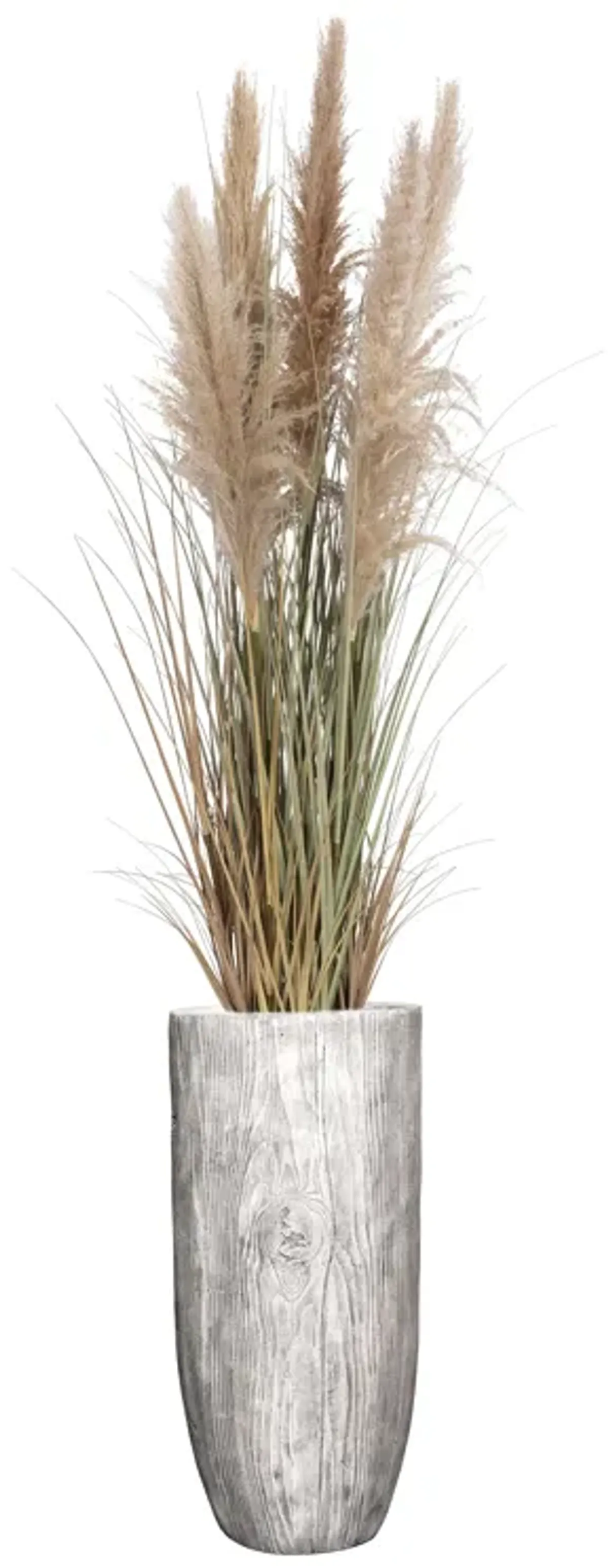 60" Tall Faux Beige Pampas Grass