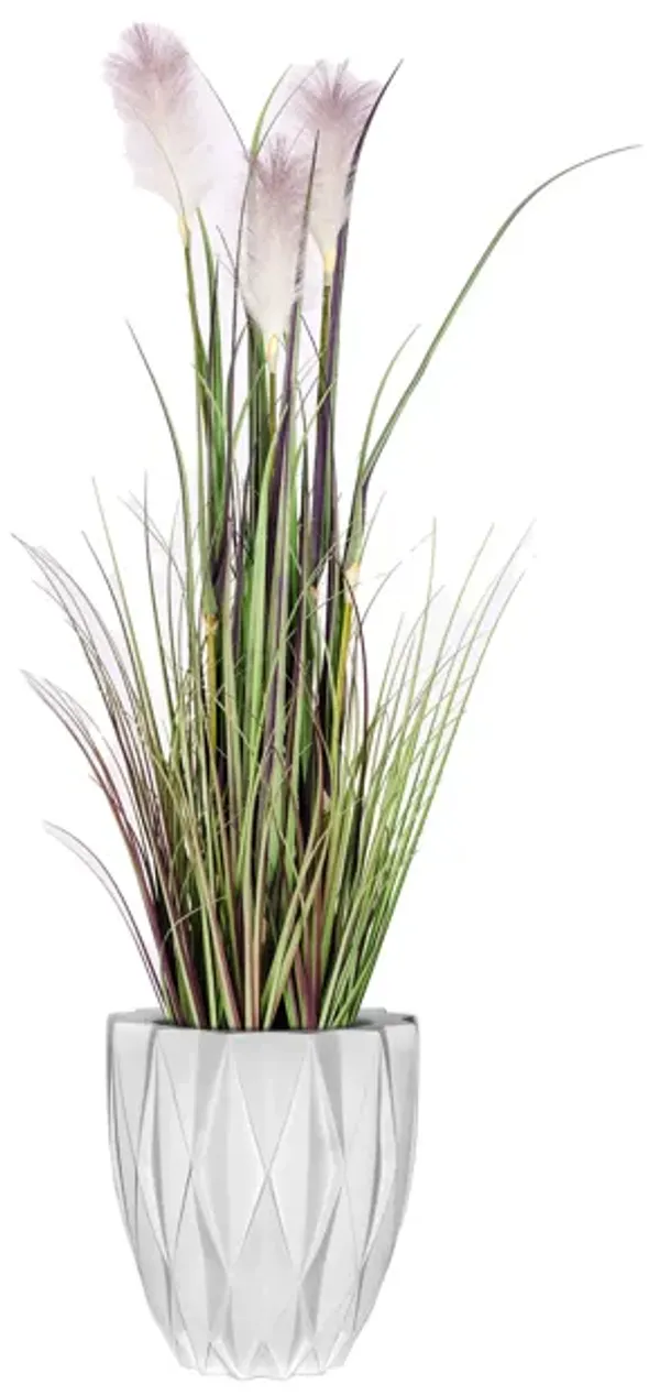 Artificial Reed Grass | Lavender Ombre feathers | Vintage Home