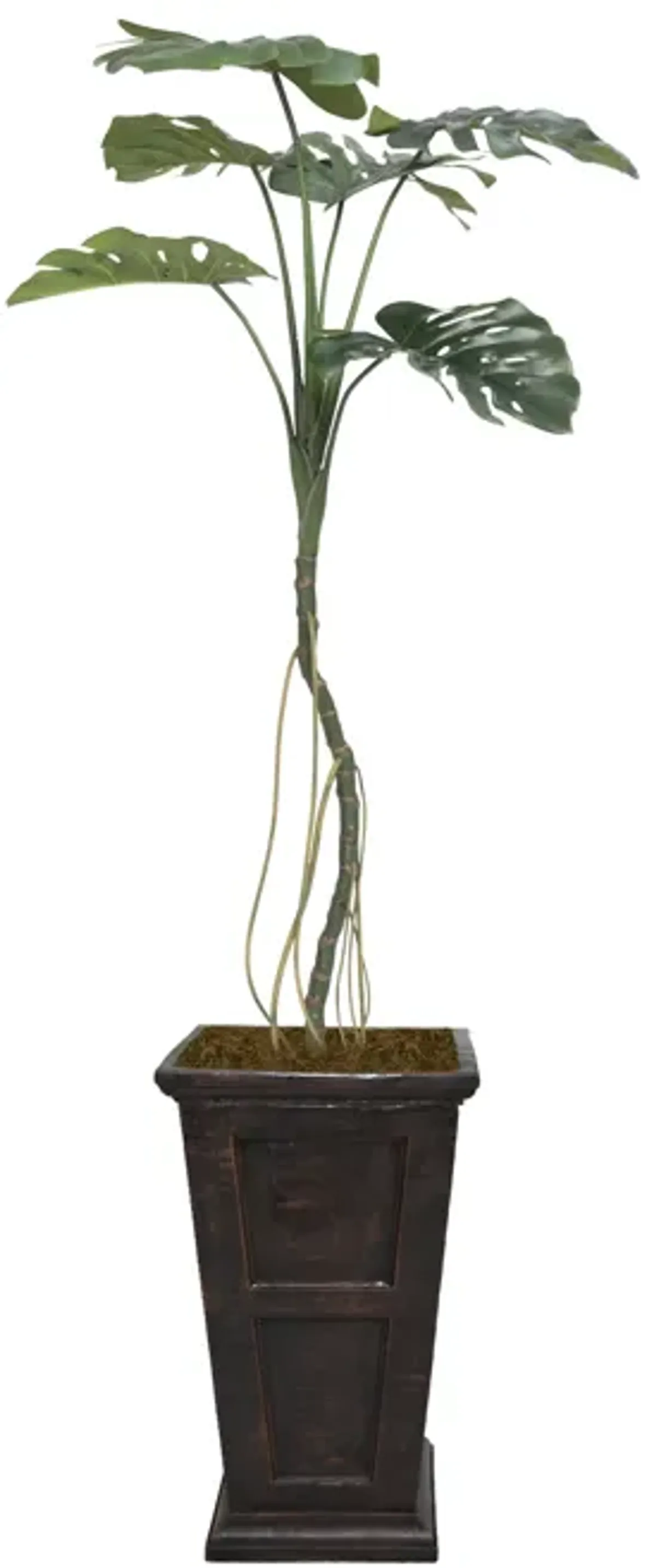 Artificial Monstera plant | 48" Vintage real touch | Tropical Decor by Vintage Home