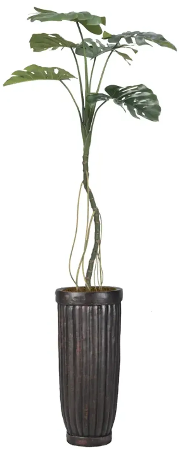 Artificial Monstera plant | 48" Vintage real touch | Tropical Decor by Vintage Home