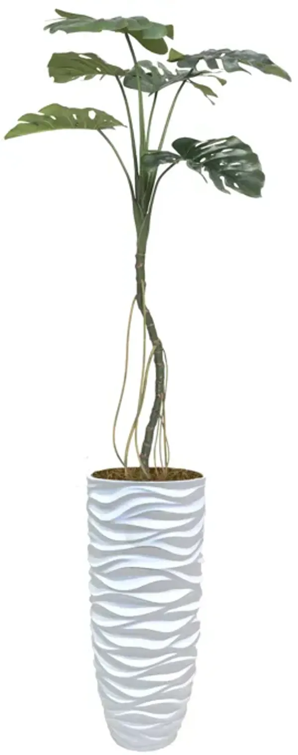 Artificial Monstera plant | 48" Vintage real touch | Tropical Decor by Vintage Home