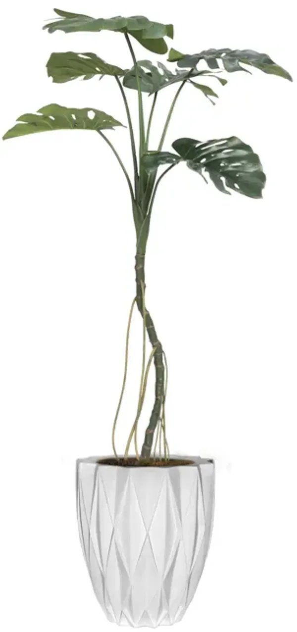 Artificial Monstera plant | 48" Vintage real touch | Tropical Decor by Vintage Home