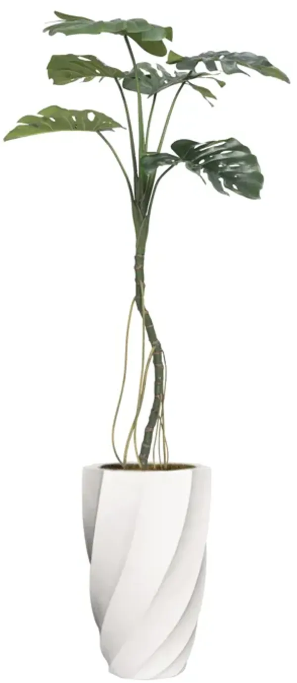 Artificial Monstera plant | 48" Vintage real touch | Tropical Decor by Vintage Home