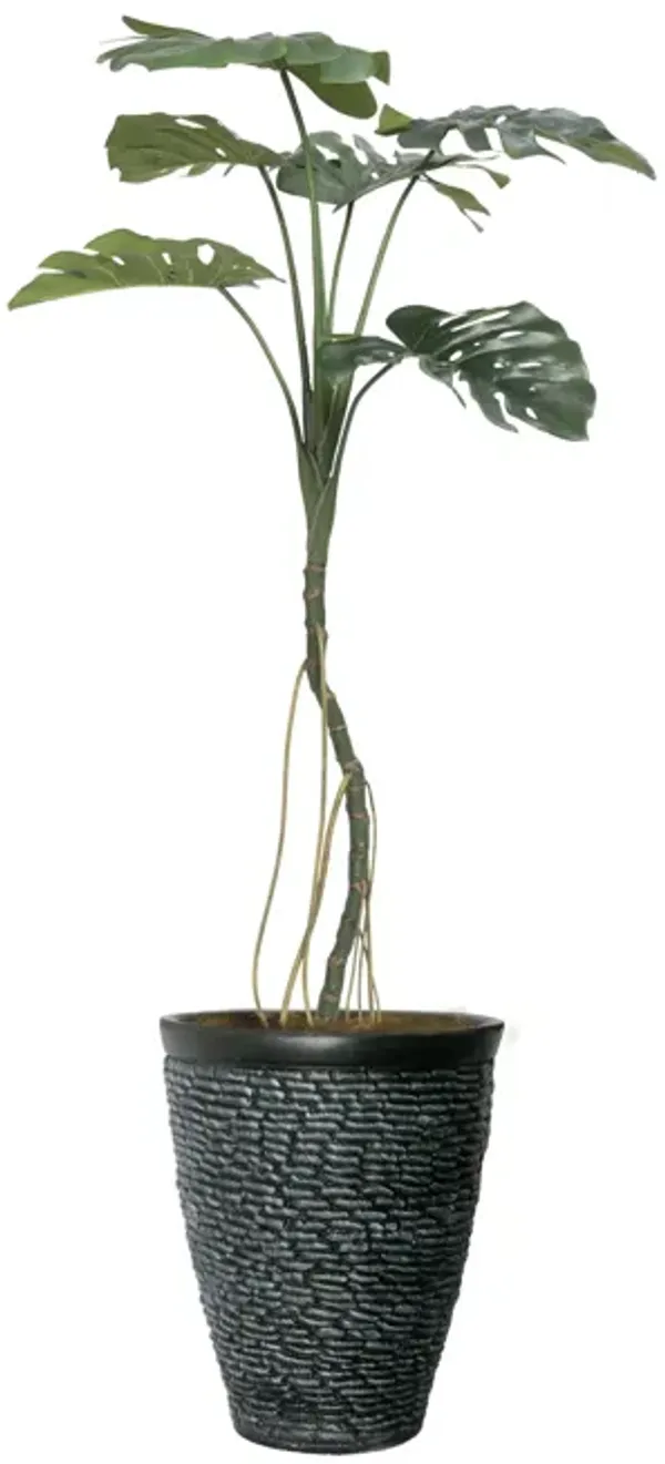 Artificial Monstera plant | 48" Vintage real touch | Tropical Decor by Vintage Home