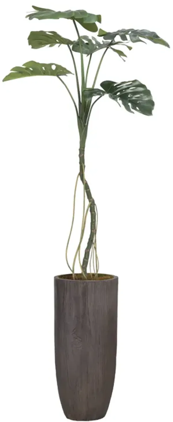 Artificial Monstera plant | 48" Vintage real touch | Tropical Decor by Vintage Home