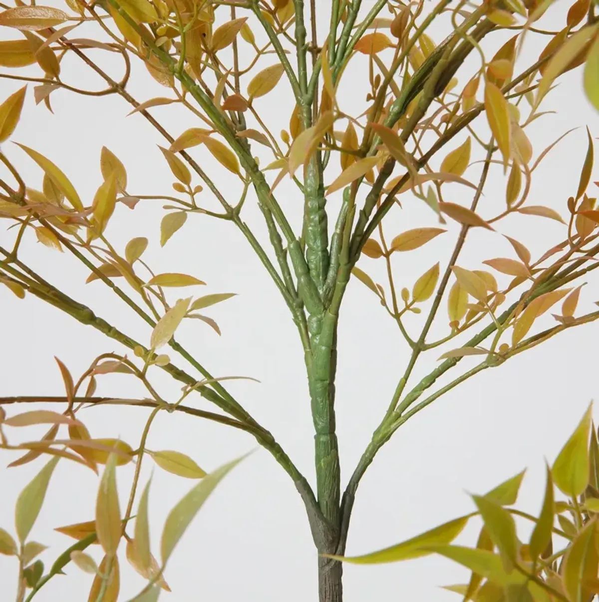 70" Heavenly Bamboo Tree with Vibrant Fall Colored Leaves | Beautiful Indoor Fall Décor