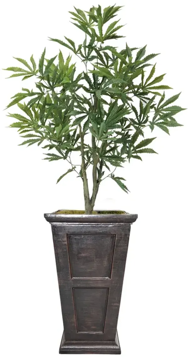 36" Faux Artificial Cannabis Plant – Realistic Lifelike Indoor Décor for Home & Office