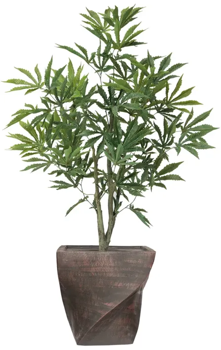 36" Faux Artificial Cannabis Plant – Realistic Lifelike Indoor Décor for Home & Office