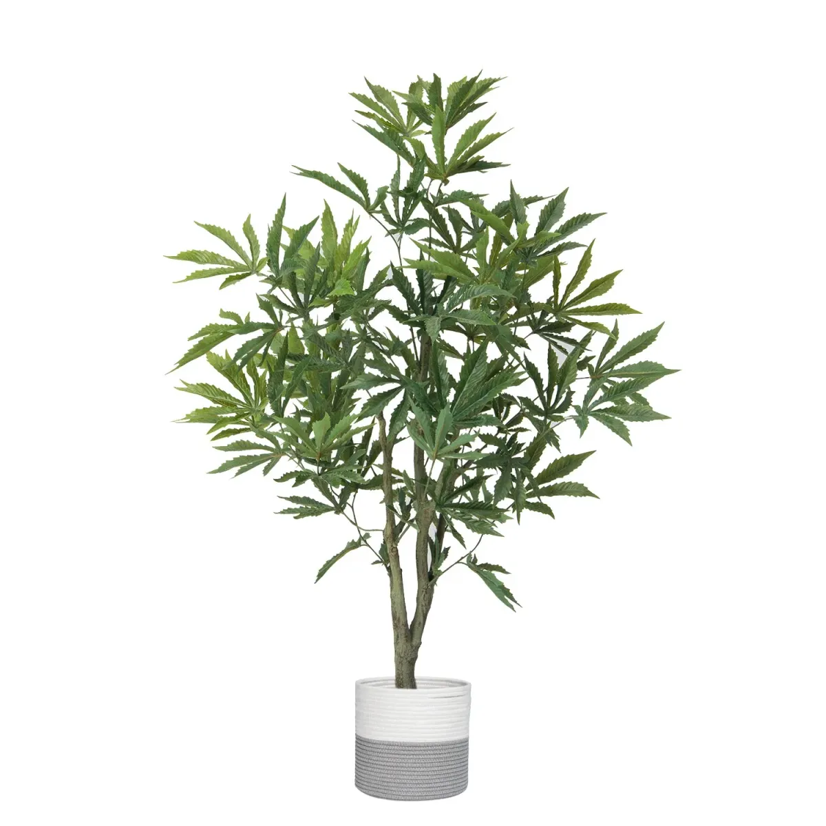 36" Faux Artificial Cannabis Plant – Realistic Lifelike Indoor Décor for Home & Office