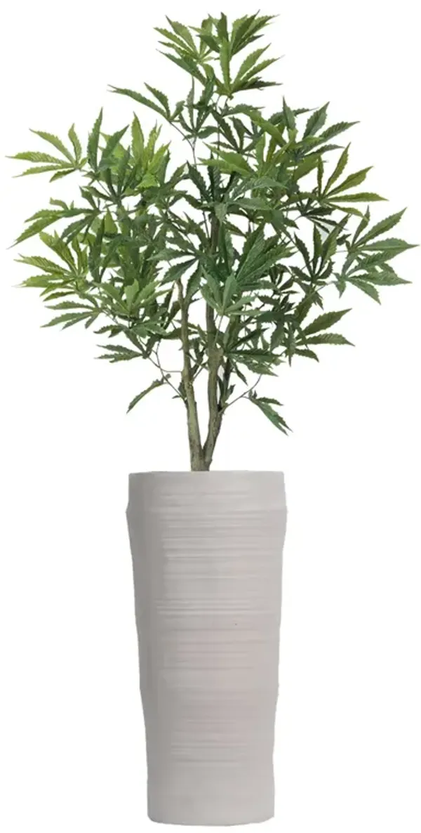 36" Faux Artificial Cannabis Plant – Realistic Lifelike Indoor Décor for Home & Office
