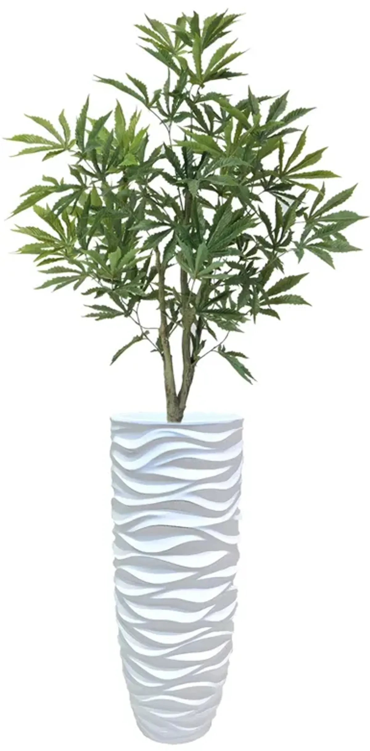 36" Faux Artificial Cannabis Plant – Realistic Lifelike Indoor Décor for Home & Office
