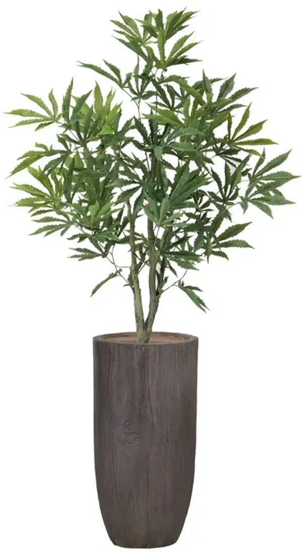 36" Faux Artificial Cannabis Plant – Realistic Lifelike Indoor Décor for Home & Office