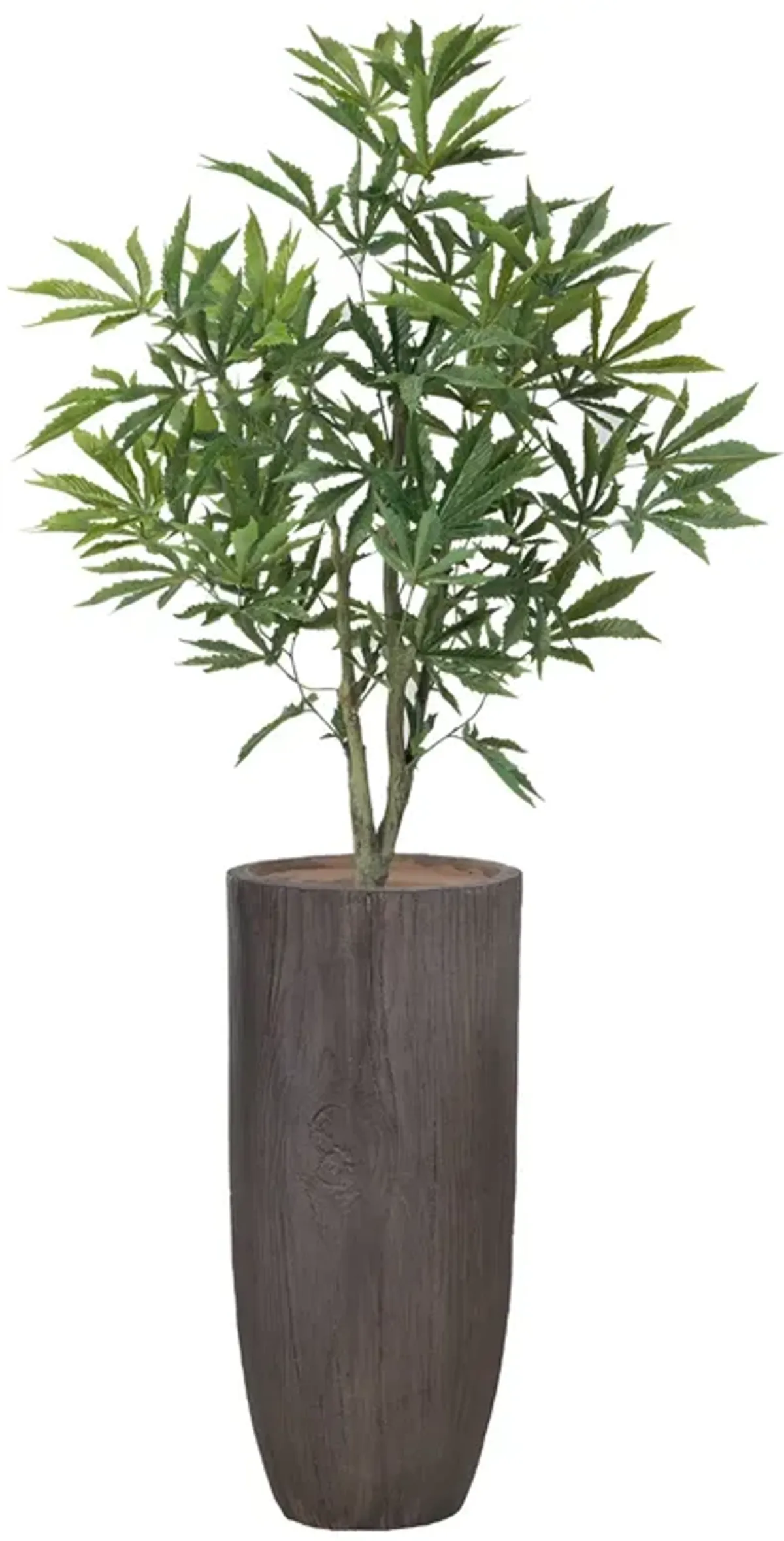 36" Faux Artificial Cannabis Plant – Realistic Lifelike Indoor Décor for Home & Office
