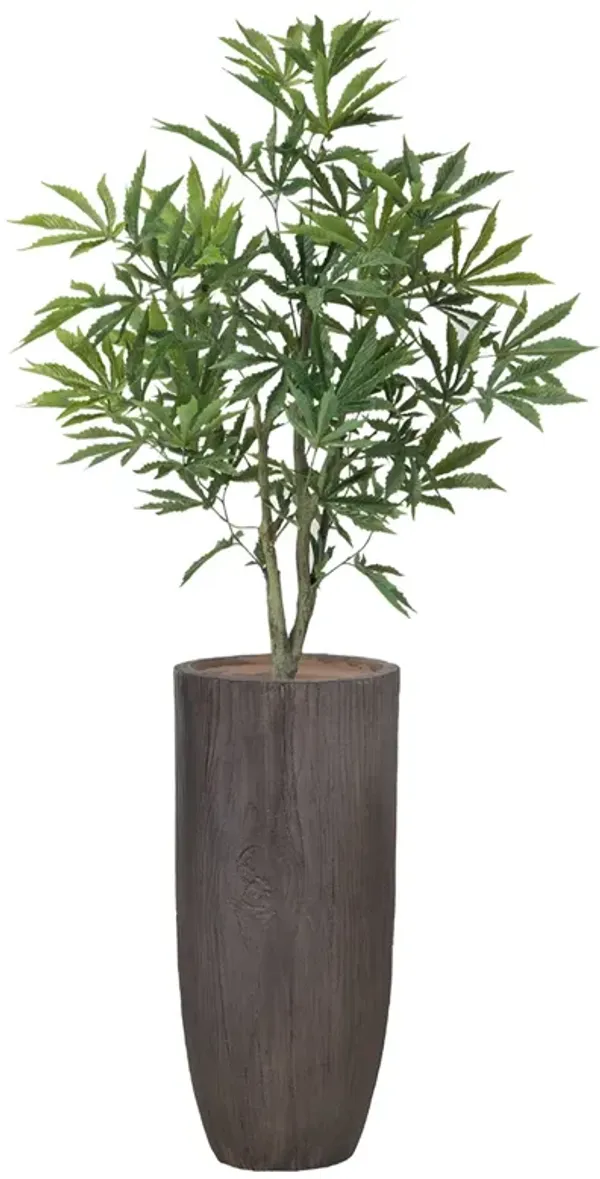 36" Faux Artificial Cannabis Plant – Realistic Lifelike Indoor Décor for Home & Office