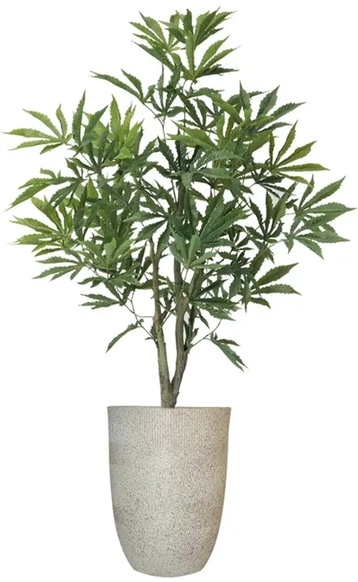 36" Faux Artificial Cannabis Plant – Realistic Lifelike Indoor Décor for Home & Office