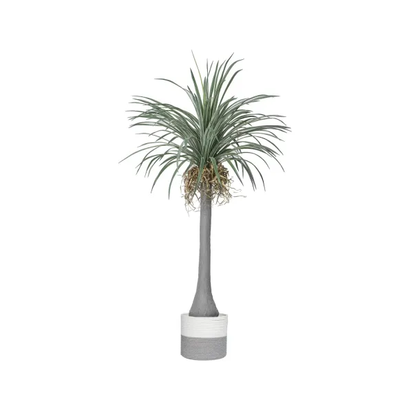 78" Vintage Real Touch Fake Dracaena Dragon Tree in a cute rope basket- Perfect for indoor and outdoor Décor
