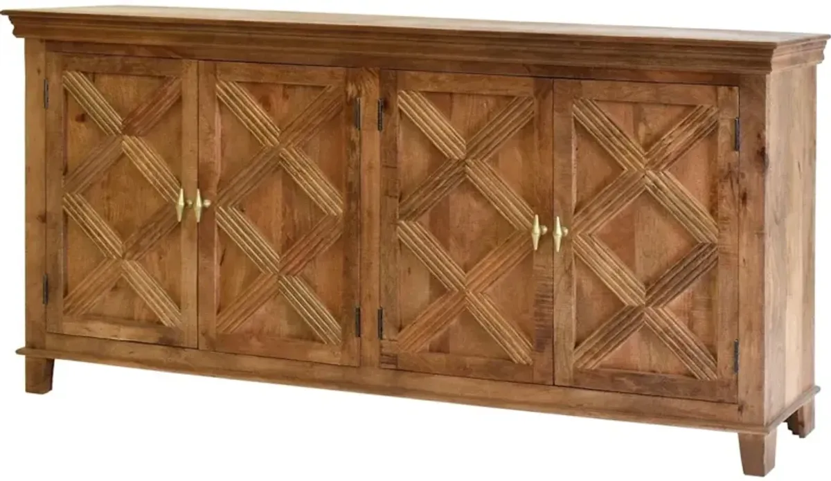 Eaton Brown Four Door Sideboard