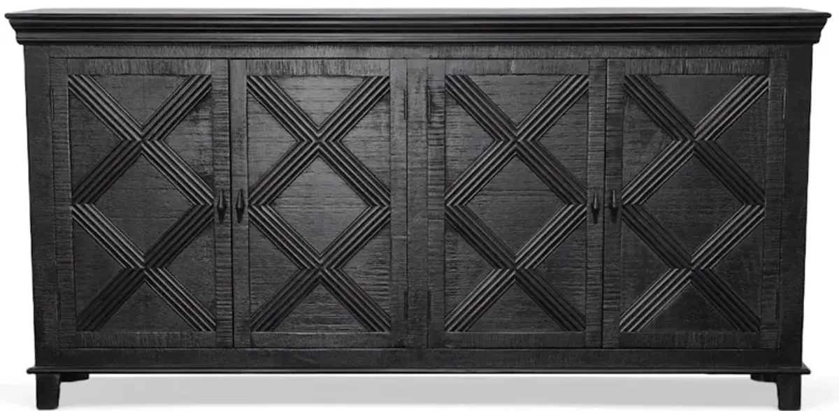 Eaton Grey Four Door Sideboard