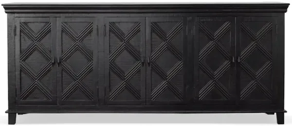 Eaton Grey Six Door Sideboard