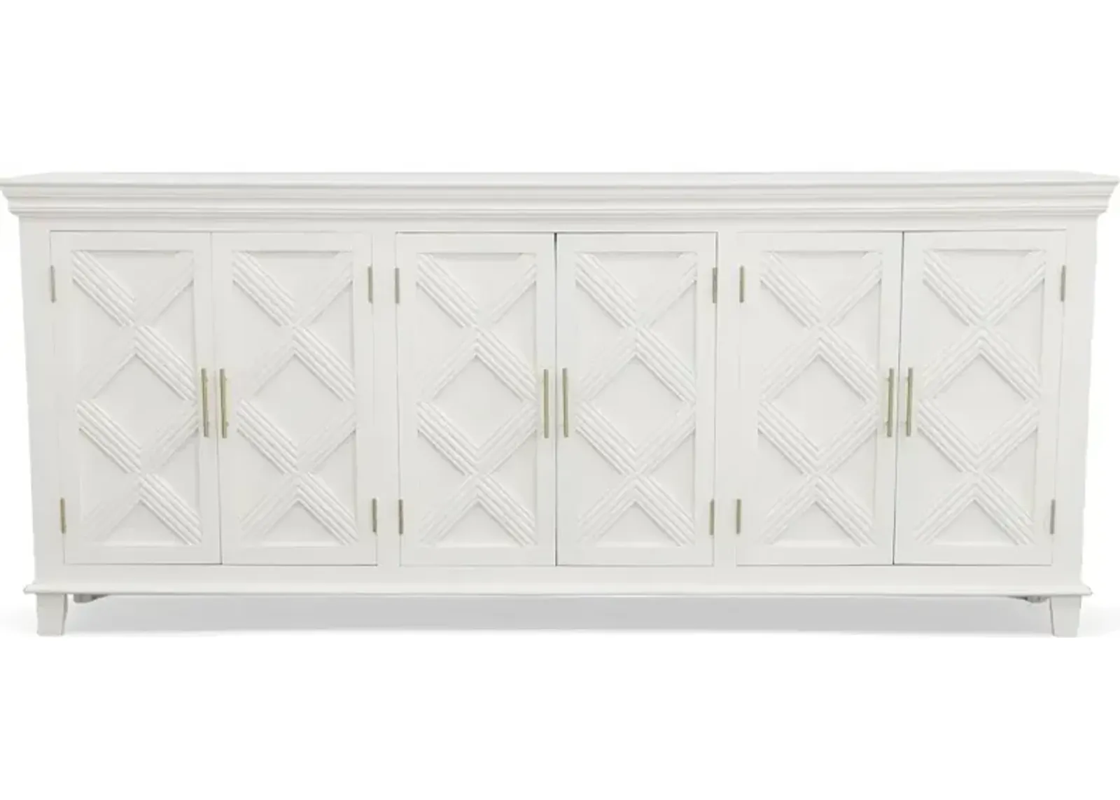 Eaton White Six Door Sideboard