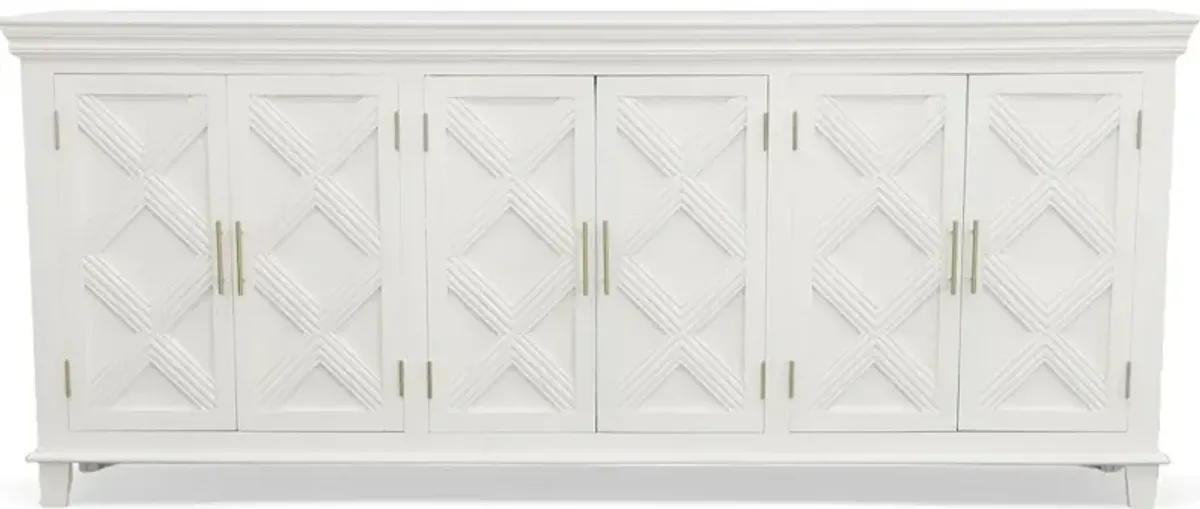 Eaton White Six Door Sideboard