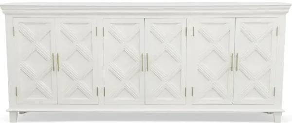 Eaton White Six Door Sideboard