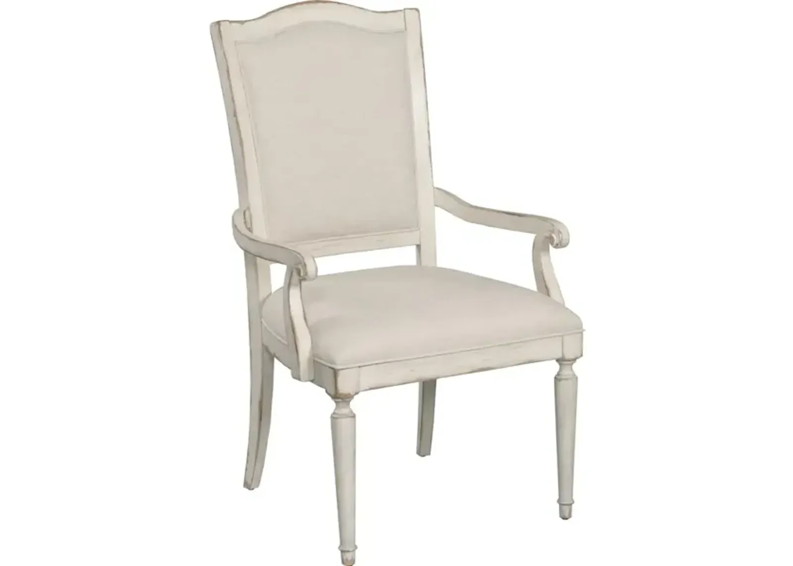 Daniella Upholstered Arm Chair - Crcme