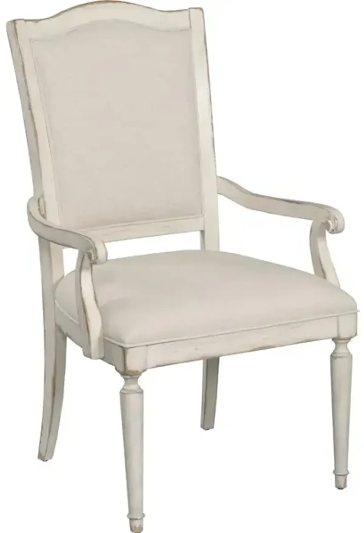 Daniella Upholstered Arm Chair - Crcme