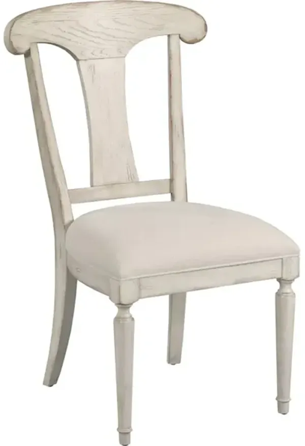 Maeve Wood Back Side Chair - Creme