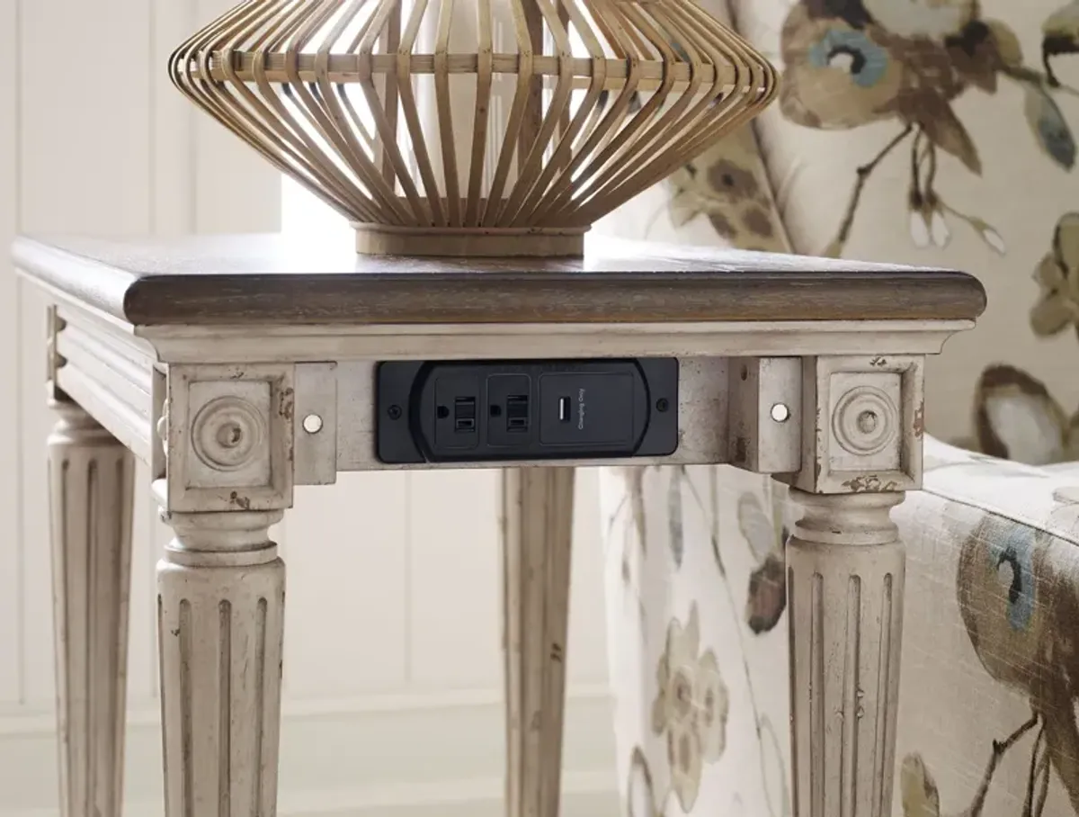 Charging Chairside Table