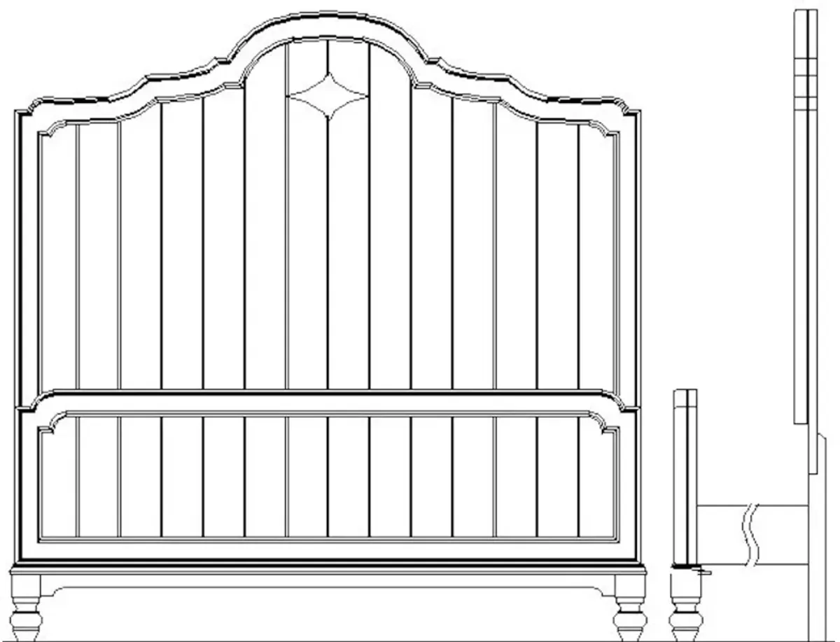 Laurel Panel Bed Headboard 5/0