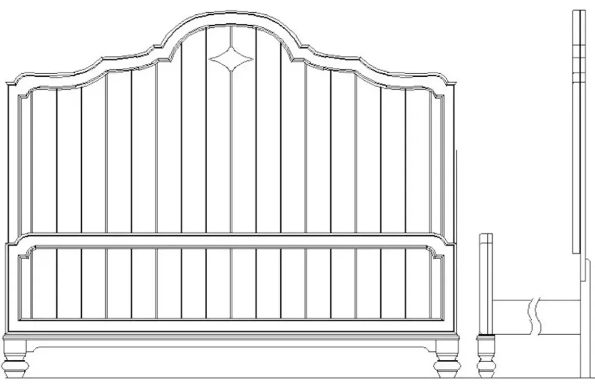 Laurel Panel Bed Headboard 6/0-6/6
