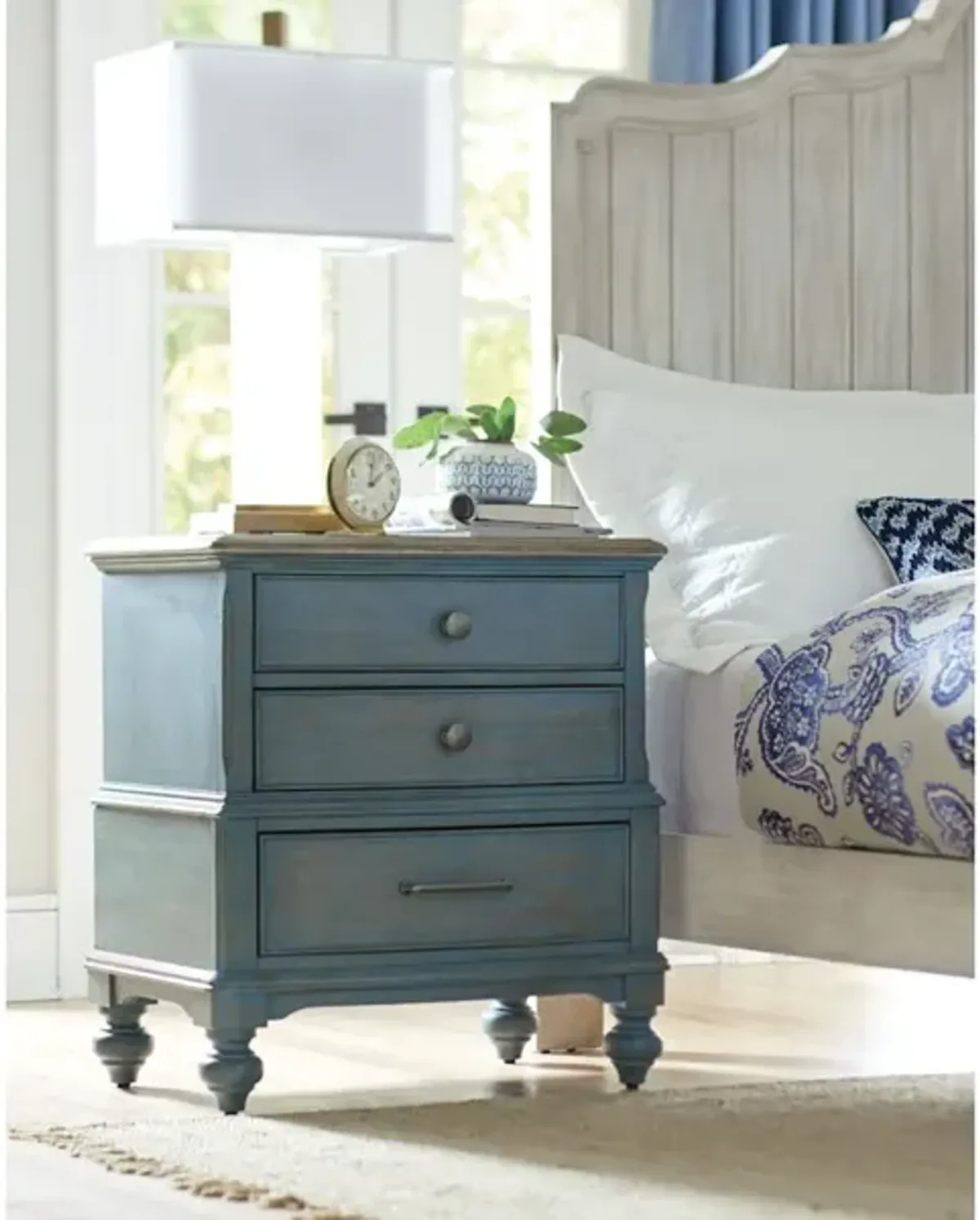 Moray Nightstand Blue