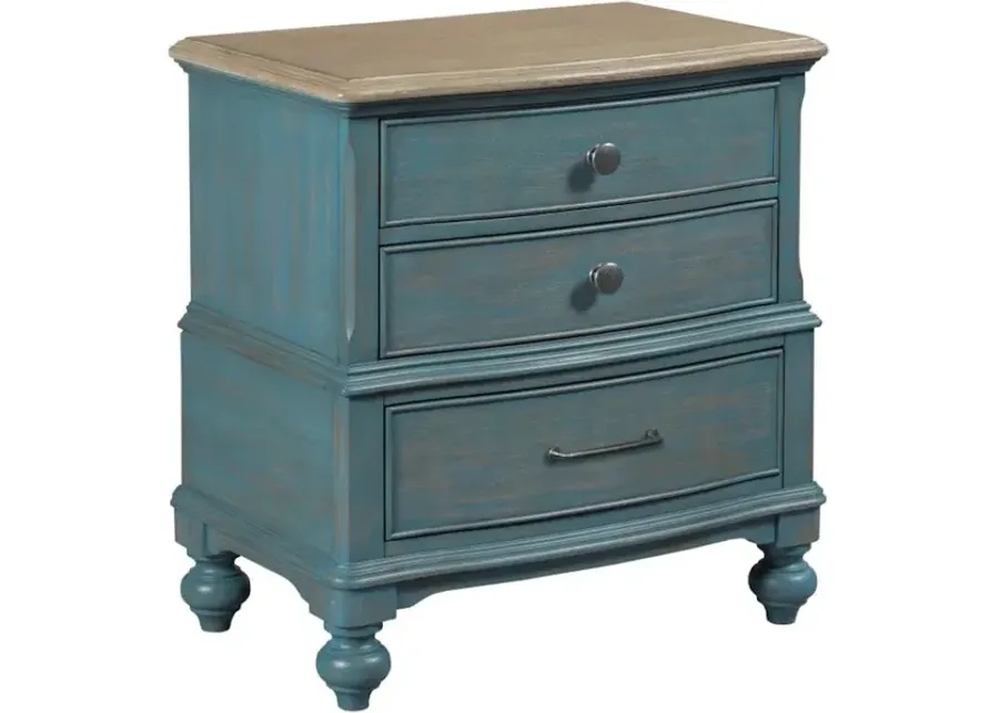 Moray Nightstand Blue