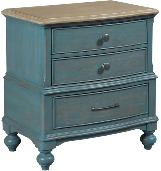 Moray Nightstand Blue