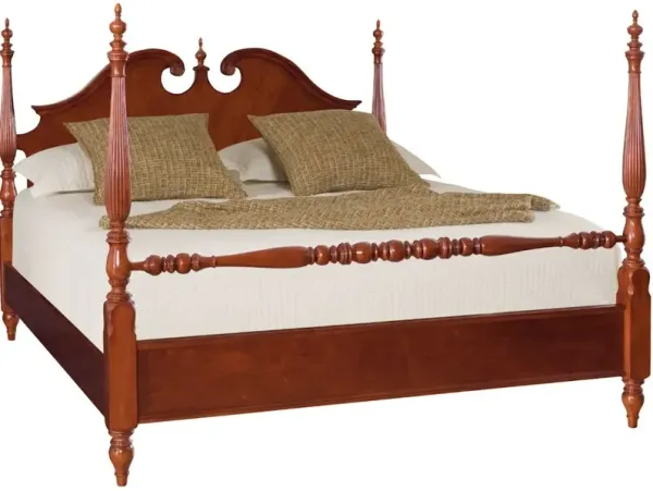 Low Poster Queen Bed - Complete