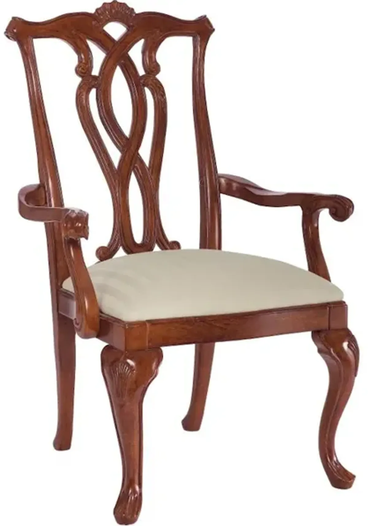 Pierced Back Arm Chair