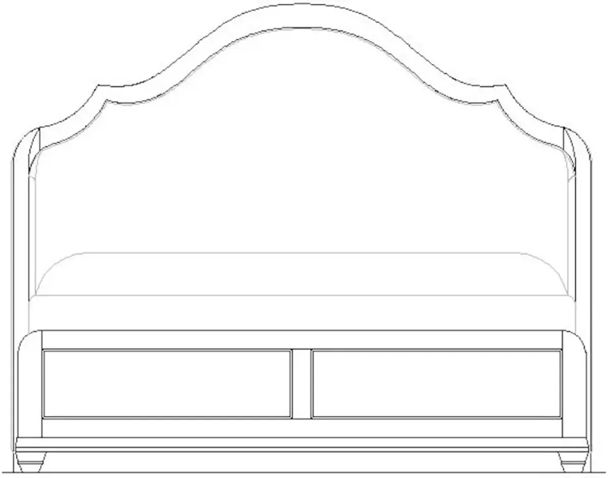 6/6 King Haven Shelter Bed Headboard