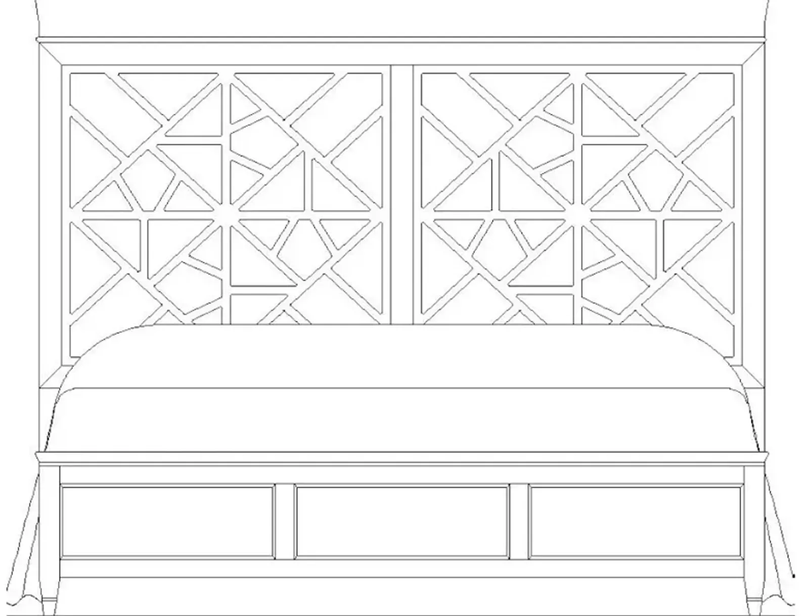 6/6 Altamonte King Bed Headboard