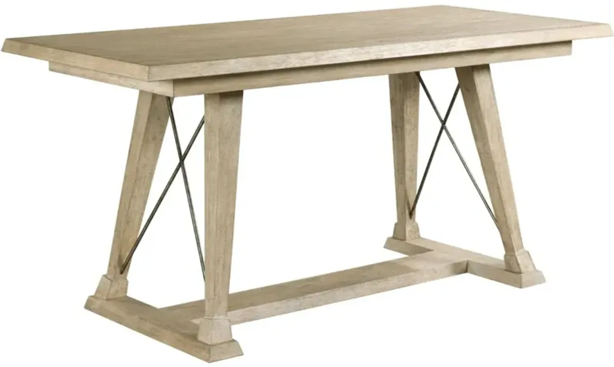 Clayton Counter Height Trestle Table Complete