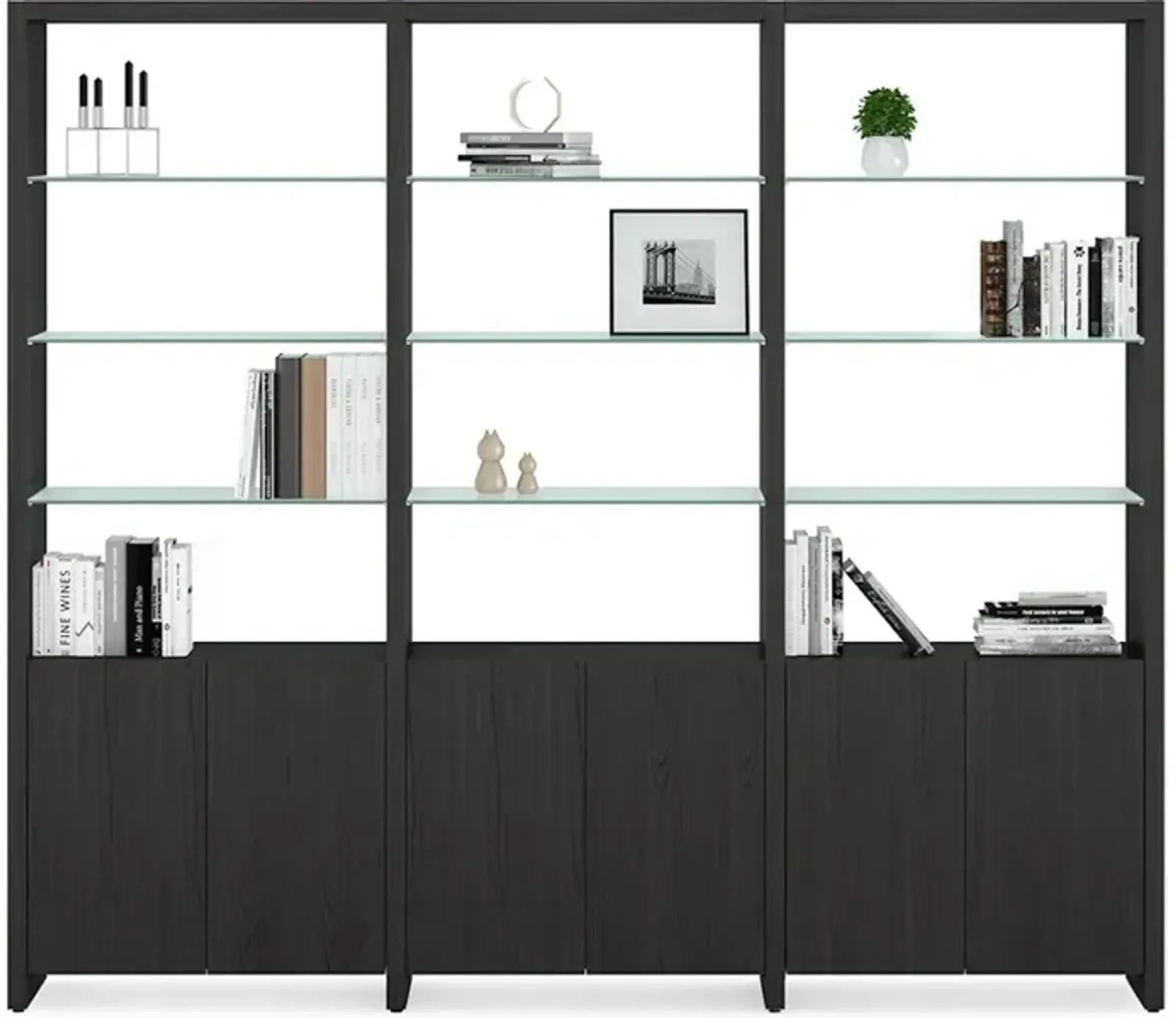 Linea System 3-Shelf System - 96 Wide