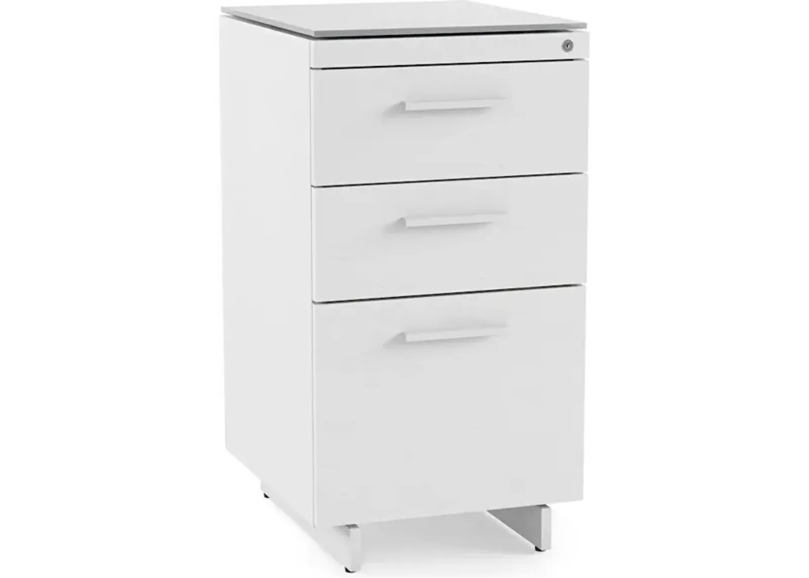 Centro 6414 White 3-Drawer File Cabinet